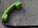 telephone receiver, phone, old